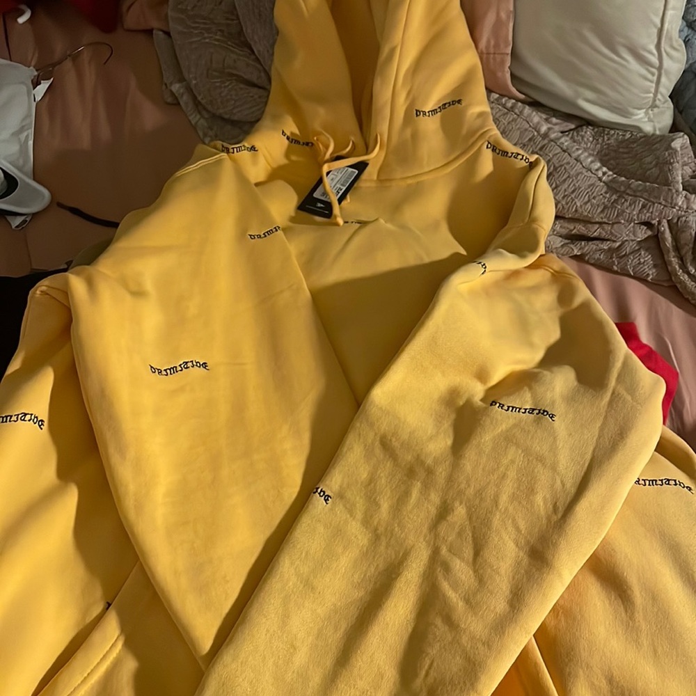 yellow primitive hoodie
